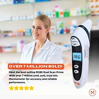MOBI DualScan Prime Ear & Forehead Thermometer, Dual temperature reading!