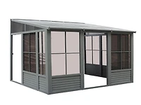 Gazebo Penguin Florence Add-A-Room with Metal Roof 10 ft. x 12 ft. in Slate