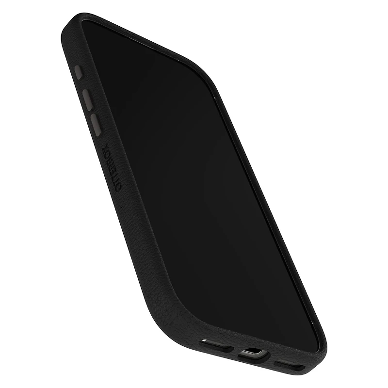 OtterBox Étui Symmetry Cactus Leather MagSafe avec Contrôle de la Caméra Noir Ash (Noir) pour iPhone Air