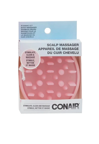 Brosse à triple action pour le shampooing et le cuir chevelu Conair