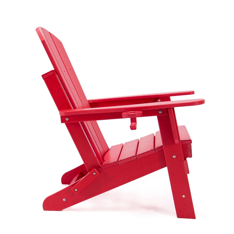 Lake Country Outdoors Chaise longue adirondack rouge
