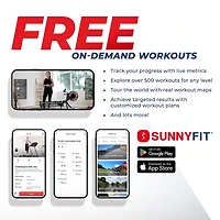 Sunny Health & Fitness Hydro Compact Water Rowing Machine with 6-Level Water Resistance, Elevated Floor Clearance & Exclusive SunnyFit® App Enhanced Bluetooth Connectivity - SF-RW522073…