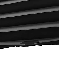 Mainstays Cordless Pleated Paper Shades, Black, 36" x 72", 3-Pack, Blackout