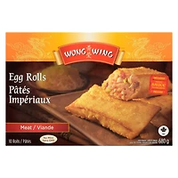 Wong Wing Meat Egg Rolls, 10 Meat Egg Rolls with sauce