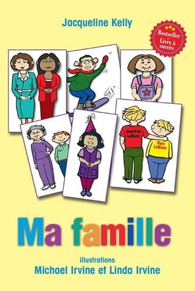 Livre 'Ma famille' pour élèves de français langue seconde
