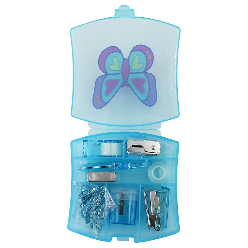 U Style Mini Office Stationery Set, Butterfly Theme