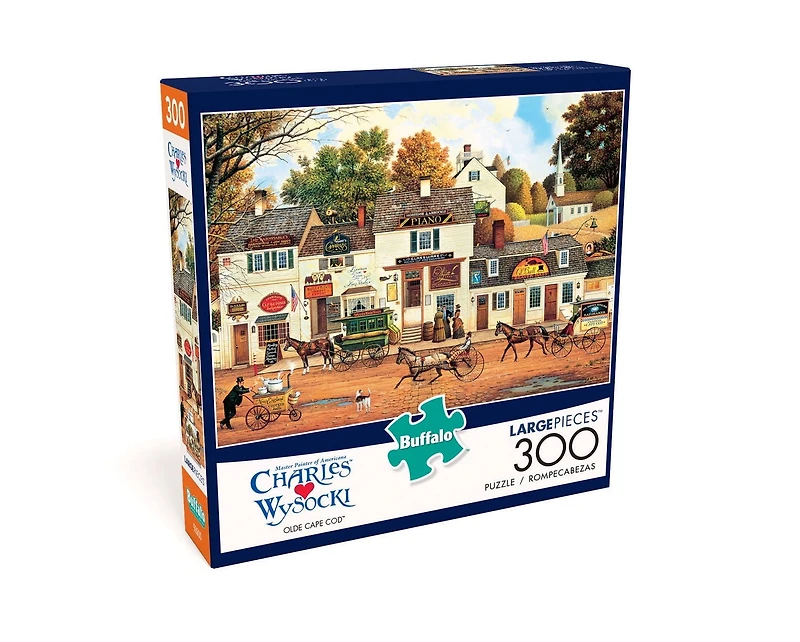 Buffalo Games Large Pieces Charles Wysocki Olde Cape Cod 300 Piece Jigsaw Puzzle