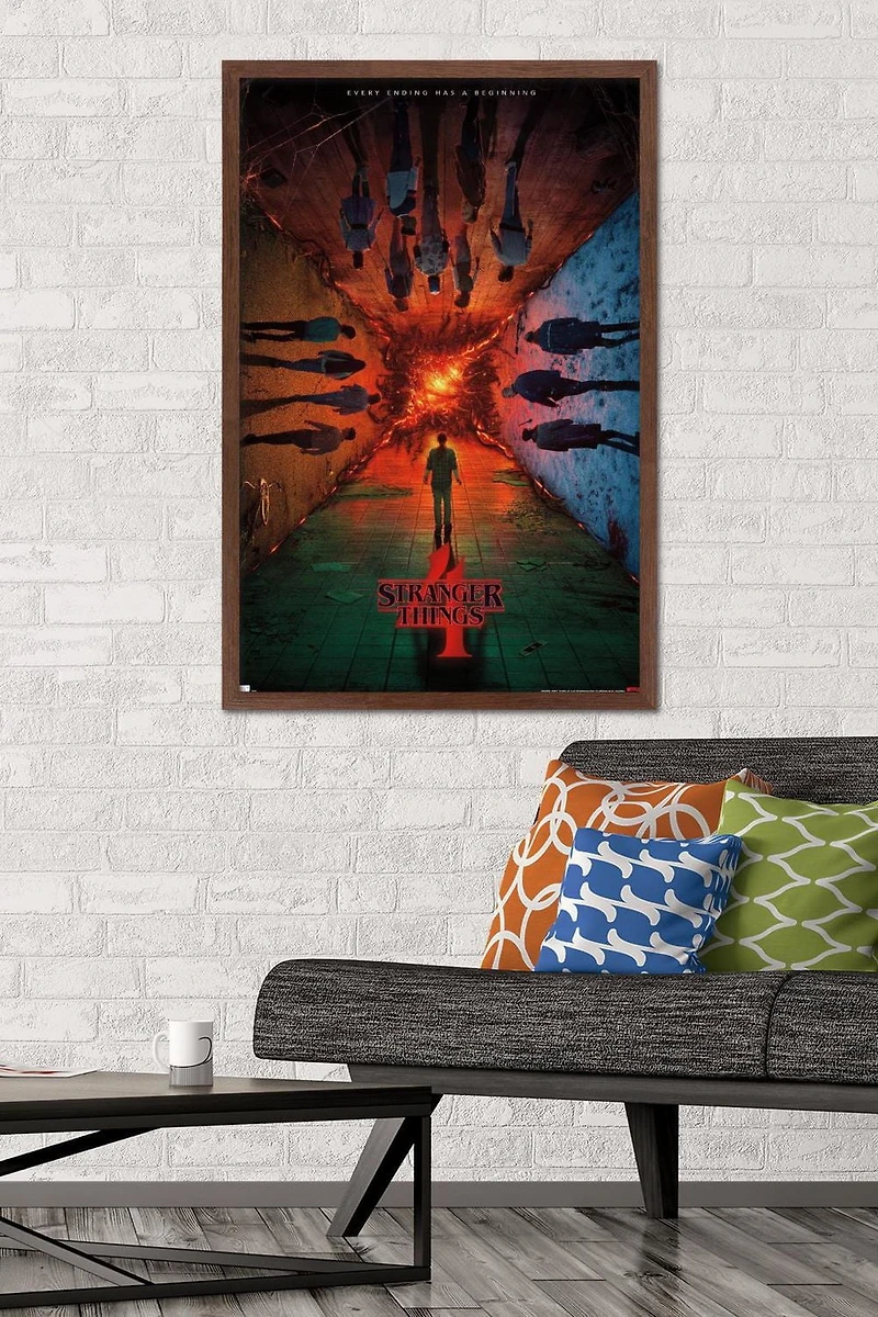 Netflix Stranger Things: Season 4 - Group Teaser One Sheet Wall Poster