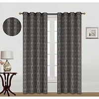 Jacquard Panneau occultant W 8 Grom (grillagée) (chocolat) (84" )