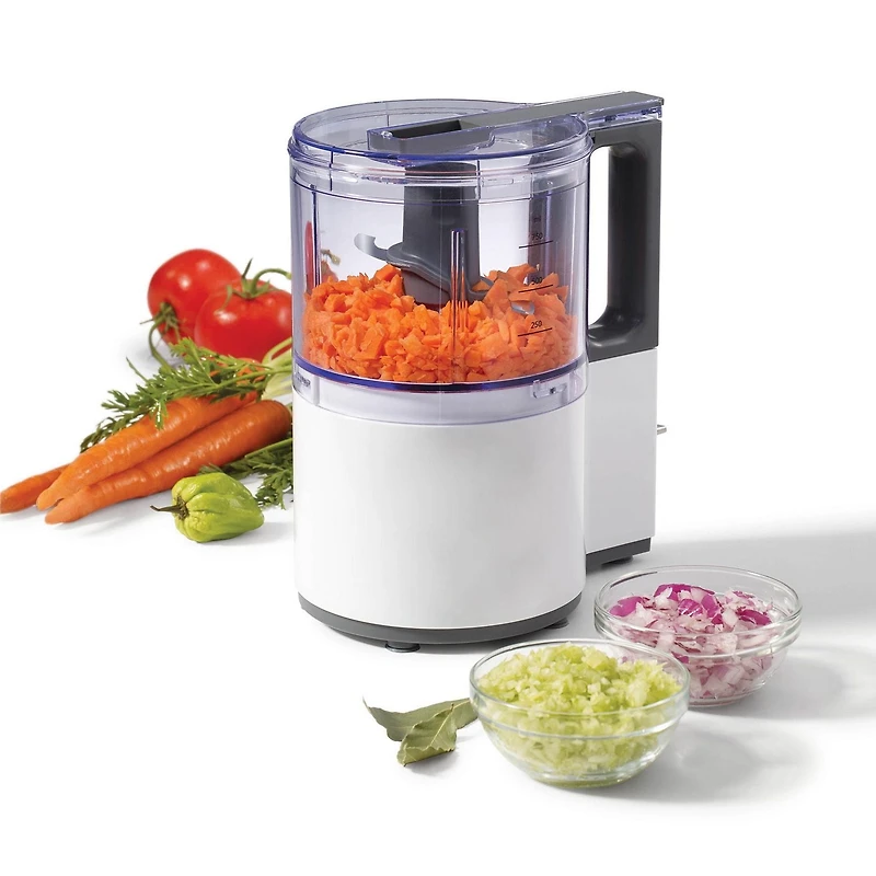 Starfrit Electric Oscillating Food Processor - 4 Cups - Measuring Spoon - High, Low & Pulse Modes - 300W