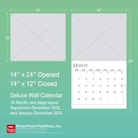 Muscle Cars Américaines 2024 35.56x60.96 CM Mur Deluxe Calendrier, 9781975466411