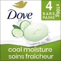 Pain de Beauté Dove concombre et thé vert 4x106g