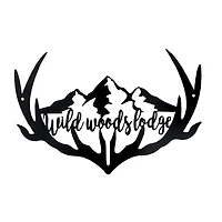 IH Casa Decor Metal Black Wall Decor Wild Woods Lodge