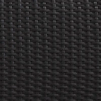 CorLiving Parksville Resin Wicker and Steel Square Outdoor End Table with Glass Top, Black
