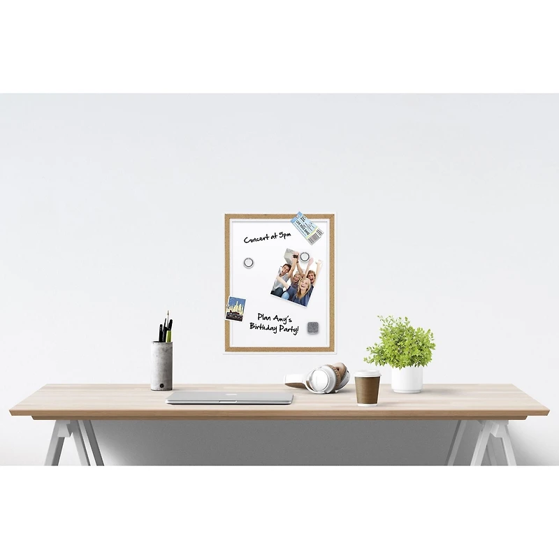 Quartet 11" x 14" Cork Frame Dry Erase Board