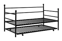 DHP Daybed and Trundle, Black Metal
