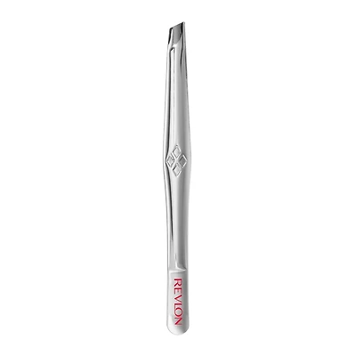 Pince à épiler à bouts obliques Revlon, outil d’épilation polyvalent de haute précision, fabriqué en acier inoxydable de grande qualité POINTE TWZ SLT 0,031 lb
