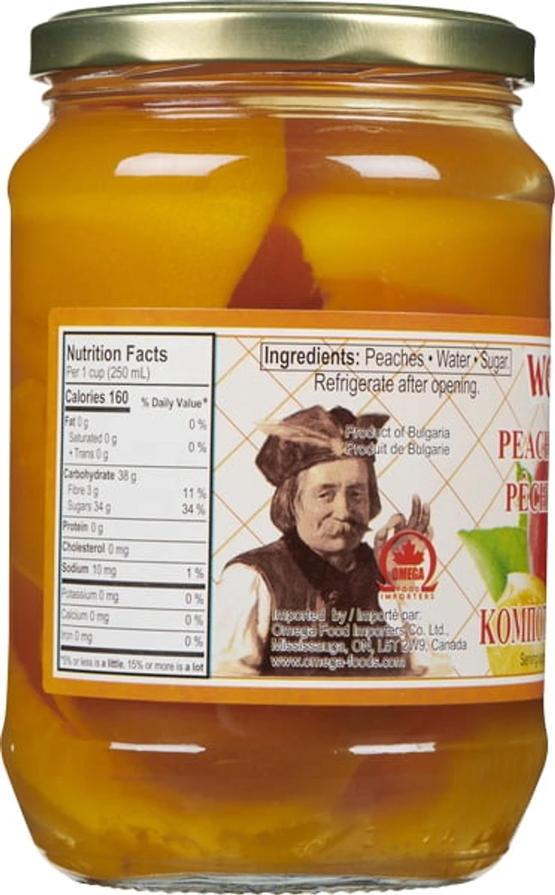 Wokski Peaches in Syrup