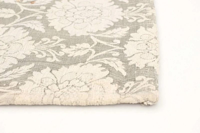 ECARPETGALLERY Tapis Fait à la Main pour Salon, Salle à Manger et Chambre à Coucher Floral Collection Collage 4'7" x 6'5" en Gris