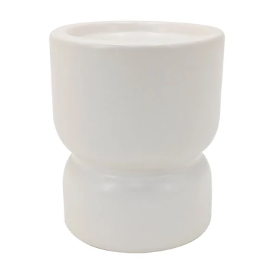 Bougeoir pilier en céramique blanc Mainstays Intérieur