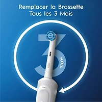 Brosse à dents électrique Oral-B Pro 300 Sensitive Clean Vitality avec (1) brossette, rechargeable, blanc Brosse à dents avec (1) brossette