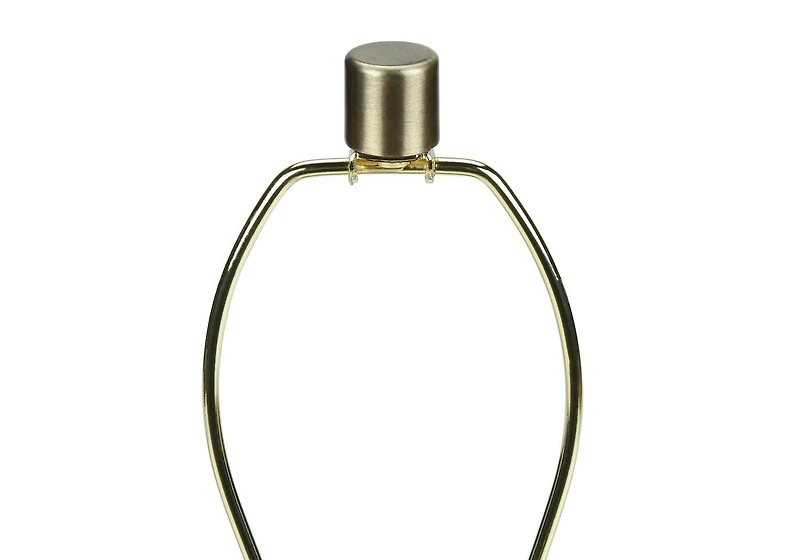 Monarch Specialties  Luminaire, 24"h, Lampe De Table, Béton Noir, Teinte Ivoire / Crème, Moderne