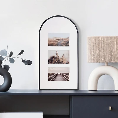 3 open Metal with white mat