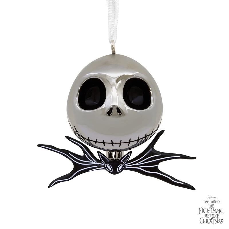Hallmark Disney Tim Burton's The Nightmare Before Christmas Jack Skellington Premium Metal Christmas Ornament