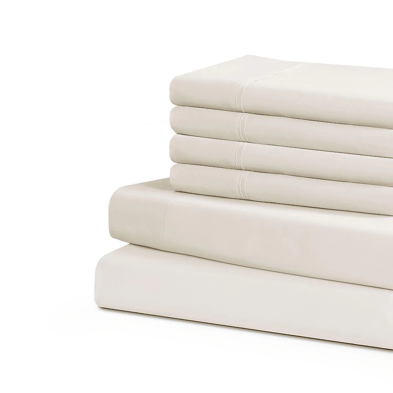 Grey Label 1800 Series Microfiber Sheet Set with Bonus Pillowcases