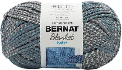 Bernat® Fil Couverture Twist™, Polyester #6 Super Volumineux, 10,5oz/300g, 220 Yards Fil super extensible en polyester #6