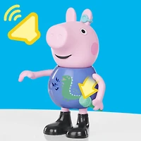 Jouets Peppa Pig Figurine George qui chante et fait des blagues, jouets musicaux préscolaires pour garçons et filles, 3 ans et plus - Version anglaise