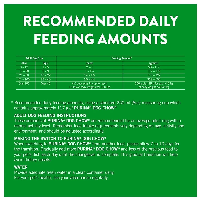 Purina Dog Chow Complète Adulte avec du Vrai Poulet, Nourriture Sèche pour Chiens 2-14kg