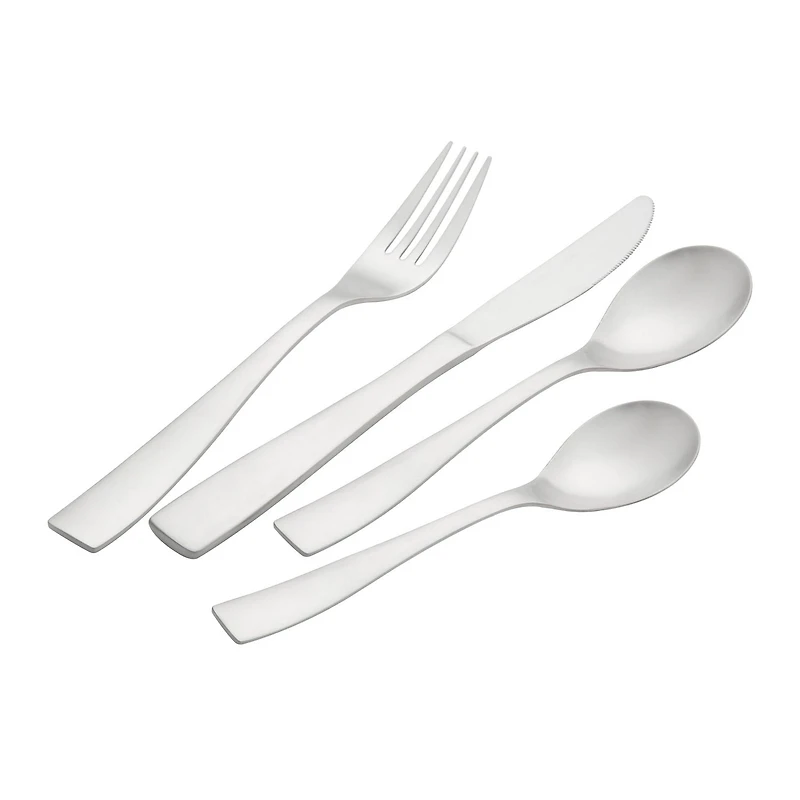 Home Trends 16 Piece Stainless Steel Flatware Set, HT 16 Piece Flatware