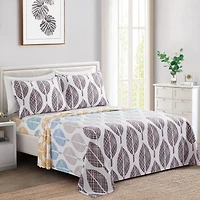 Marina Decoration Ultra Soft Silky Deep Pocket Rich Printed Bedding Rayon from Bamboo All Season Sheet Set with Pillowcases