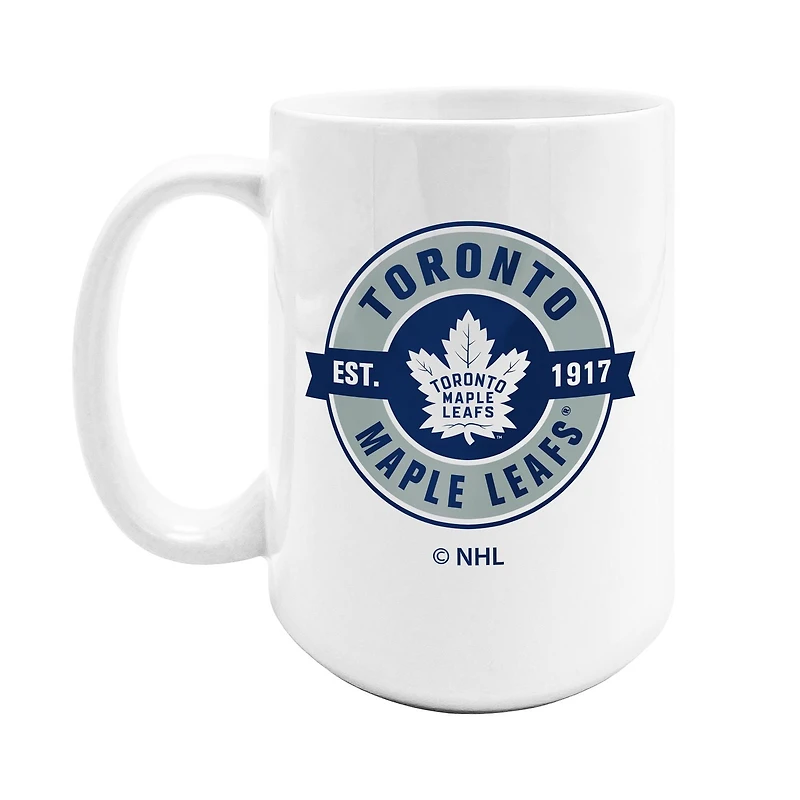 TASSE DE CAFE SUBLIMÉ 15OZ LNH SOUS LICENCE OFFICIELLE TORONTO LEAFLE MAPS