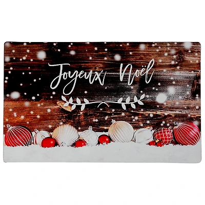 Tapis En Caoutchouc Imprimé (Joyeux Noel)