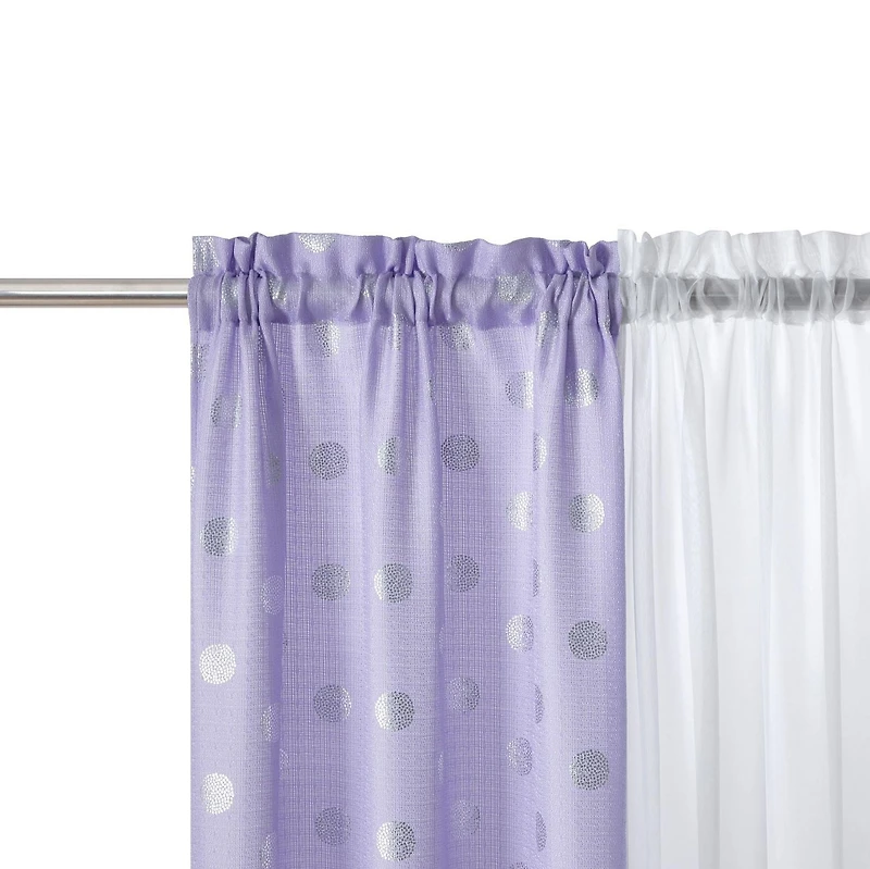 Your Zone 4 Piece Curtain Panel Set, 27.5" x 84" Gray Camo, 4-Panel Curtain Set