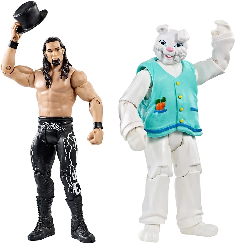 Coffret combat de figurines Adam Rose et Bunny de la WWE, paq. de 2