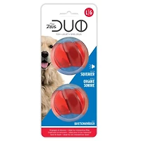 Zeus Duo Jouet Balle pour Chien avec Organe Sonore, Grand