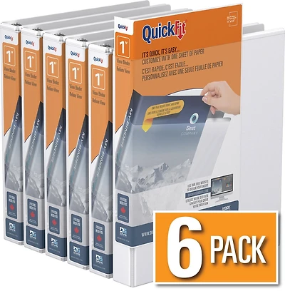 Reliure à anneaux View QuickFitMD 1 po AD