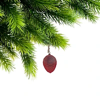 Velvet Pine Cone Ornament - Set of 12