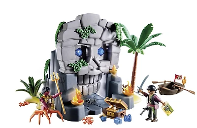 Playmobil Ile au trésor avec pirate et monstre marin