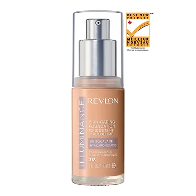 Revlon Illuminance Skin-Caring Liquid Foundation Makeup, Medium Coverage, 30mL, Illuminate your skin’s radiance.