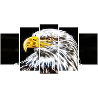 Design Art Bald Eagle Animal Single Panel Canvas Wall Art