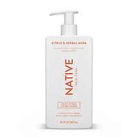 Shampooing Native Nettoyage quotidien, agrumes et musc botanique, sans sulfate ni parabènes Satellite