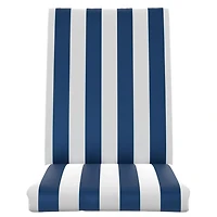 Coussin de siège pour patio à dossier haut bleu marine Cabana Mainstays 111,8 cm x 48,3 cm x 6,4 cm