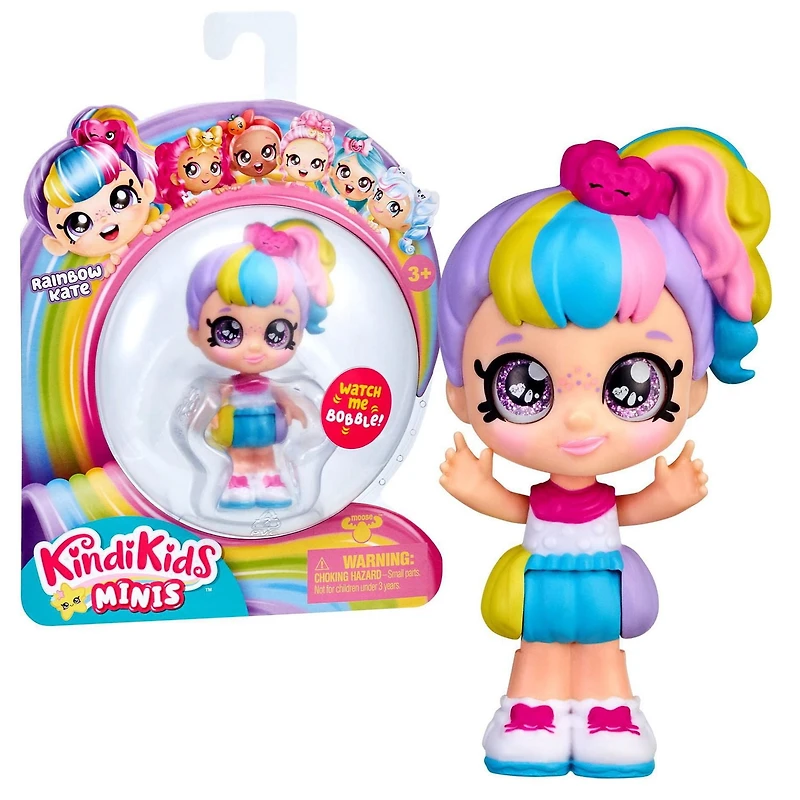 Kindi Kids Minis - Rainbow Kate - Mini Bobble Head Doll