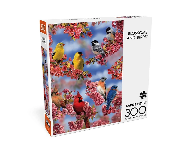 Buffalo Games - Le puzzle Large Pieces - Blossoms and Birds - en 300 pièces