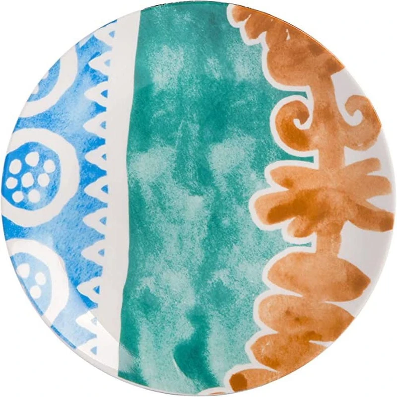 Tia Mowry 12 Piece Fine Ceramic Dinnerware Set, Blue