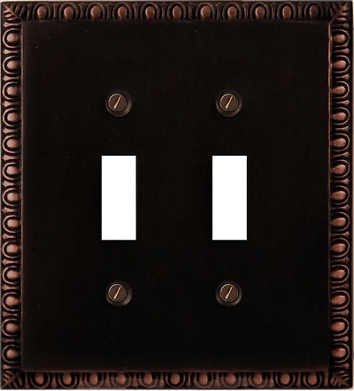 Interrupteur plaqué double bronze poncé d'Atron Electro Industries